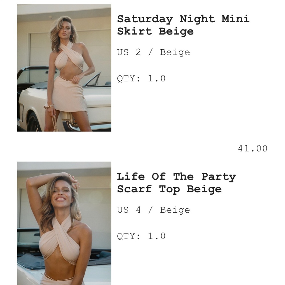 PRINCESS POLLY BEIGE SUMMER SET